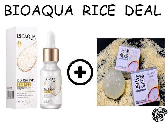 Bioaqua Face Serum + Rice Soap