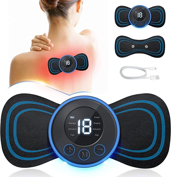 EMS Butterfly Neck Rechargeable Massager