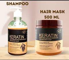 Pack Of 3 Keratin Hair Mask, Shampoo & Hair Serum